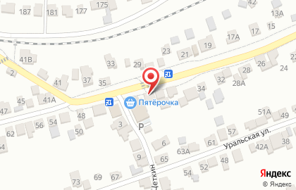 Продовольственный магазин на улице Победы на карте