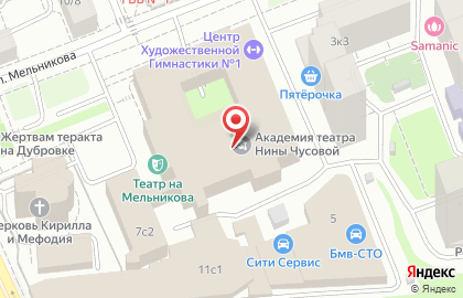 Школа танцев Афродита на метро Дубровка на карте