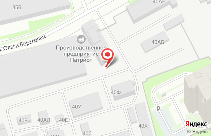 Астра на улице Ольги Берггольц на карте