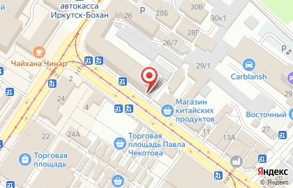 Туристическая фирма Сибтур в Правобережном округе на карте