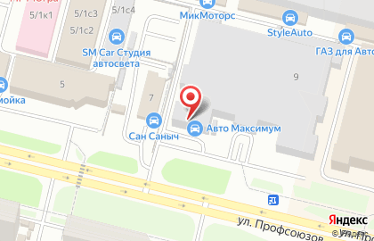 Торговая компания Авто Максимум на улице Профсоюзов на карте