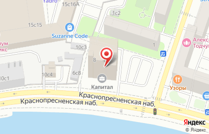 Компания Веко бетон на Краснопресненской набережной на карте