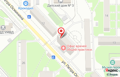 Сервисный центр Единая сервисная служба на улице Петра Осминина на карте