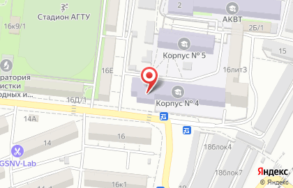 Астраханский государственный технический университет на улице Татищева, 16 к 4 на карте