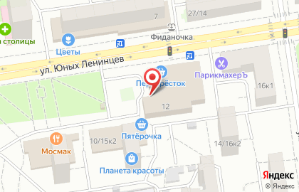 Банкомат МИнБанк на улице Юных Ленинцев на карте
