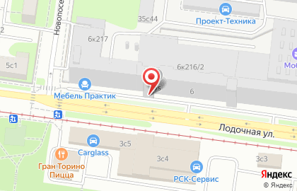 Столовая Ланч холл на Новопоселковой улице на карте