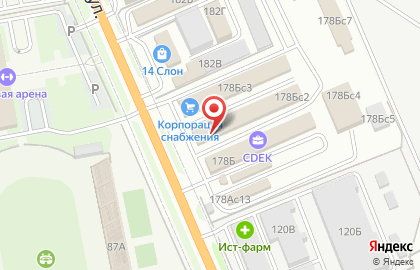 Магазин по продаже автомобильных шин Шинцентр на карте