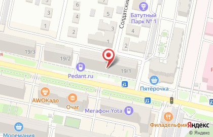 Сервисный центр по ремонту мобильных устройств Pedant Ставрополь на улице Тухачевского на карте