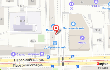Магазин Добрынинский на метро Первомайская на карте