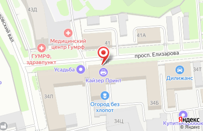 БЦ Krol на проспекте Елизарова на карте
