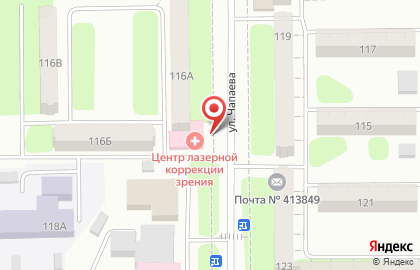 Оптика Гамма на улице Чапаева на карте