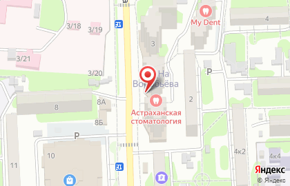 Магазин Красотка ПРОФИ в Астрахани на карте