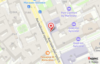 Зоологический институт РАН на Английском проспекте на карте