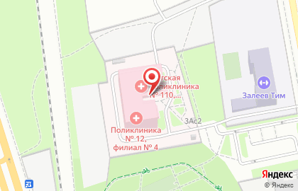 Детская городская поликлиника №110 на улице Яблочкова на карте
