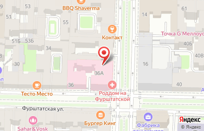 Частная женская консультация на Фурштатской улице на карте