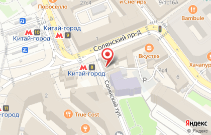 Бюро переводов Меркурий в Солянском проезде на карте