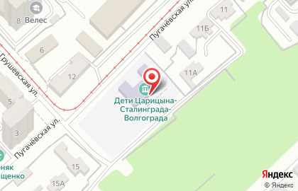 Волгоградская станция детского и юношеского туризма и экскурсий в Волгограде на карте