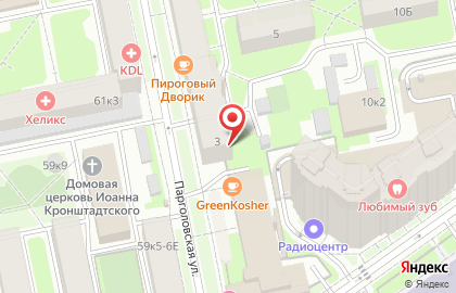 Юма на Парголовской улице на карте