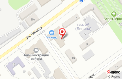 Воронежский филиал Банкомат, Россельхозбанк на улице Ленина, 8 в Семилуках на карте