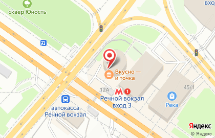 ТЦ Речной на Речном вокзале на карте
