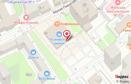 Магазин молочных продуктов ЭкоНива на улице Усачёва на карте