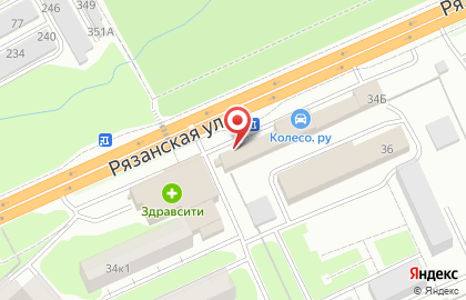 Киоск по продаже хлебобулочных изделий ТХК в Центральном районе на карте