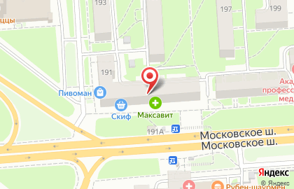 Сеть мастерских по ремонту компьютеров Авангард на Московском шоссе на карте