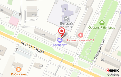 Мини-отель Комфорт на карте