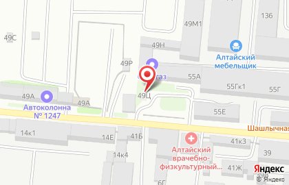 АЗС в Барнауле на карте
