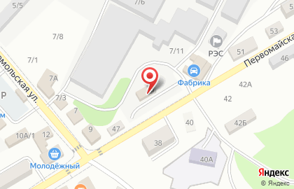 Бургерная Мяснее! на Первомайской на карте