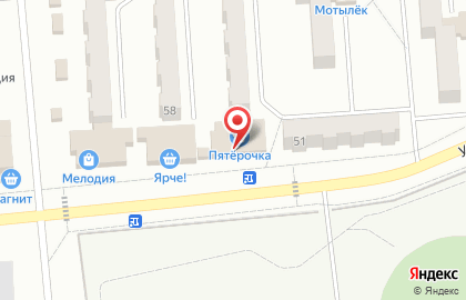 Универсам Пятерочка на улице Шевцовой на карте