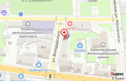 Мастерская в Железнодорожном районе на карте