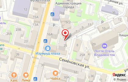 Правовое Управление Администрации г. Владивостока в Краснознаменном переулке на карте