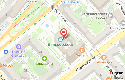 Ага в Центральном районе на карте