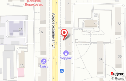 Банкомат ИКБ Совкомбанк, филиал в г. Красноярске на Аэровокзальной улице на карте