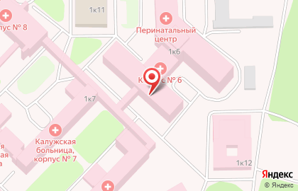 Больница Калужская Областная клиническая больница на карте
