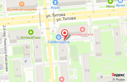 Киоск по продаже фруктов и овощей, Ленинский район на улице Титова на карте