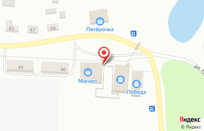 Супермаркет Магнит на Трудовой улице на карте