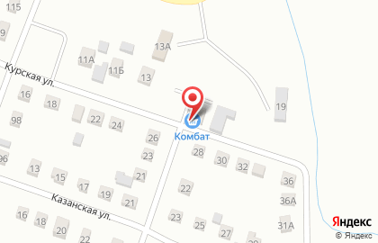 Продовольственный магазин Комбат на карте