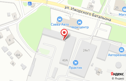 Торгово-сервисная компания Пожтехник на улице Ижорского Батальона на карте