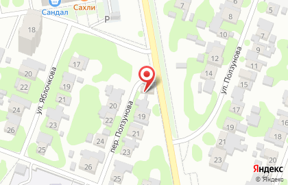 Автомастерская на улице Ползунова на карте