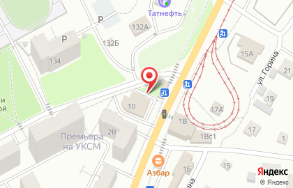 Супермаркет Магнит в Засвияжском районе на карте