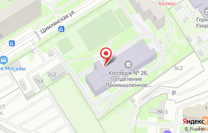 Колледж архитектуры, дизайна и реинжиниринга №26 26 Кадр на метро Люблино на карте