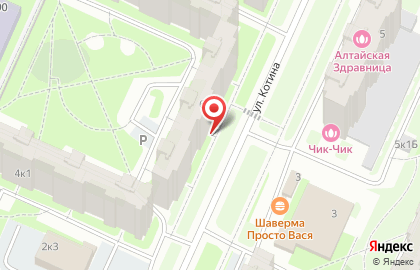 Магазин домашнего текстиля на ул. Котина, 6 к1 на карте