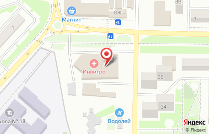 Медицинская компания Инвитро в Ростове-на-Дону на карте