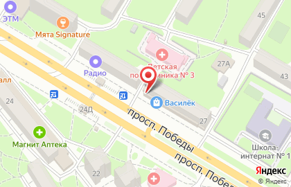 Компания по продаже печатной продукции на проспекте Победы на карте