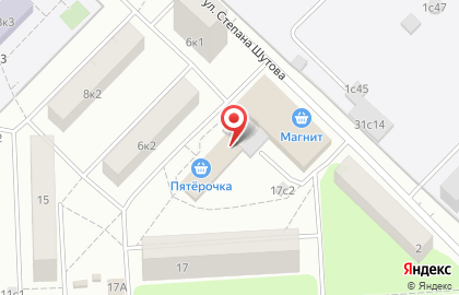 Магазин фастфудной продукции на улице Степана Шутова на карте
