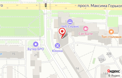 Агентство недвижимости ЧебДом на проспекте Максима Горького на карте