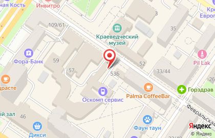 Магазин памятников Стелла-память на Февральской улице на карте
