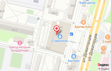 Дэлия на улице Доваторцев на карте